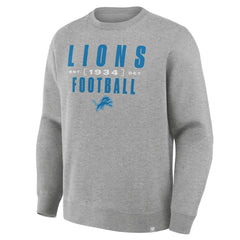 Detroit Lions Powerful Throw Legacy Pullover Sweatshirt Heather Gray | Fanatics
