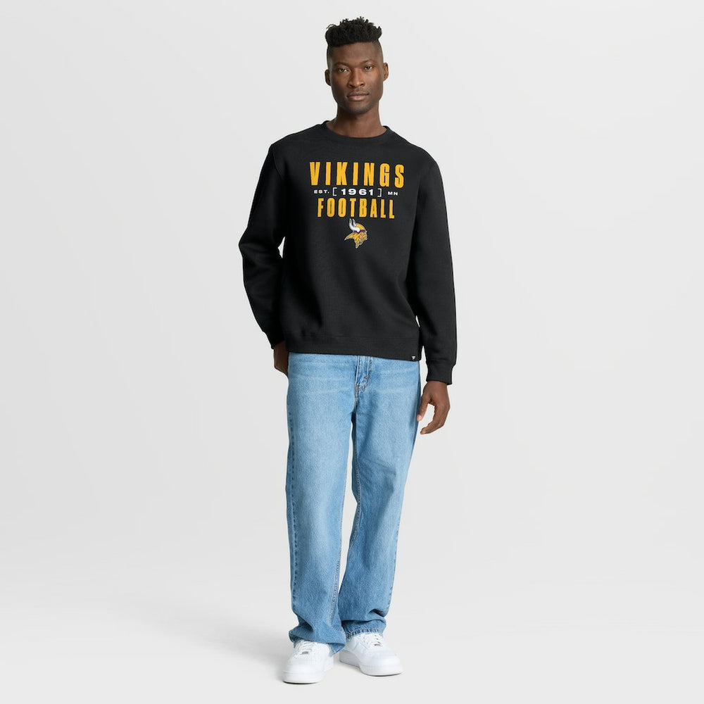 Minnesota Vikings Powerful Throw Legacy Pullover Sweatshirt Black | Fanatics