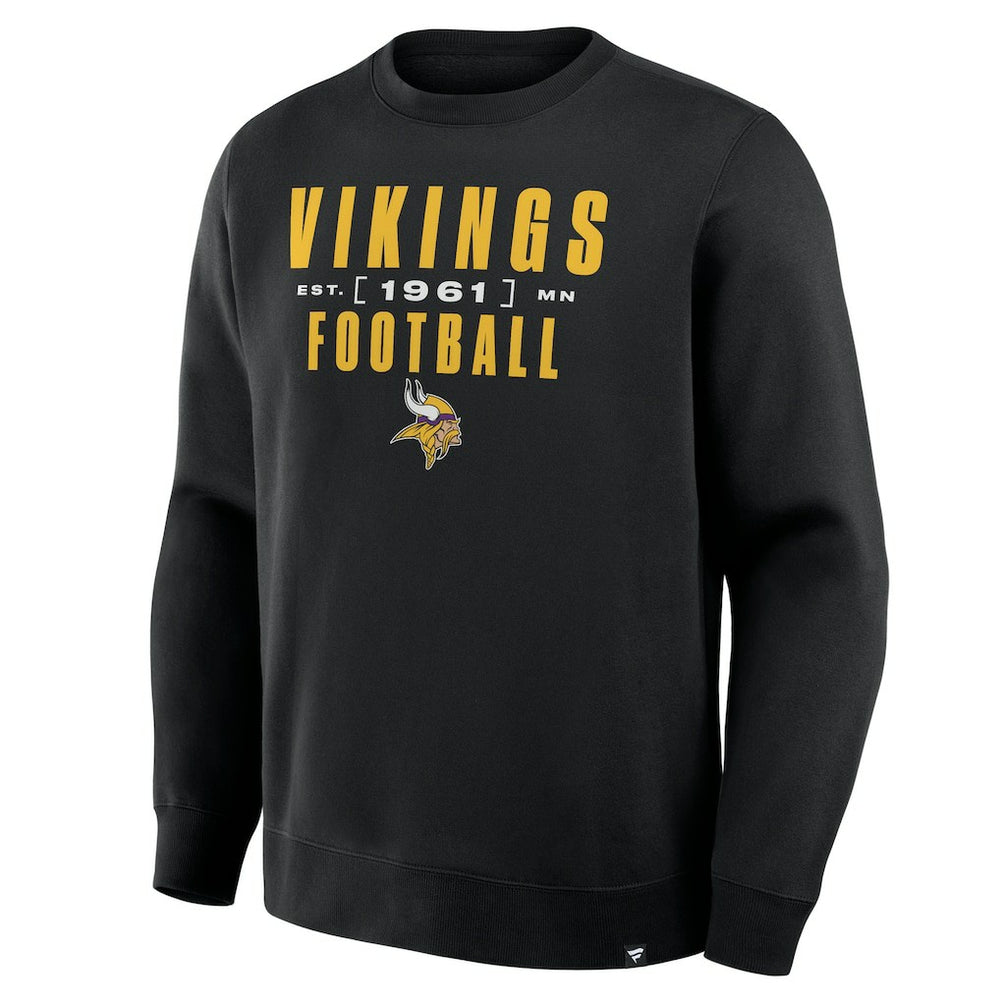 Minnesota Vikings Powerful Throw Legacy Pullover Sweatshirt Black | Fanatics