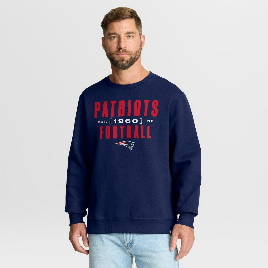 New England Patriots Powerful Throw Legacy Pullover Sweatshirt Navy | Fanatics