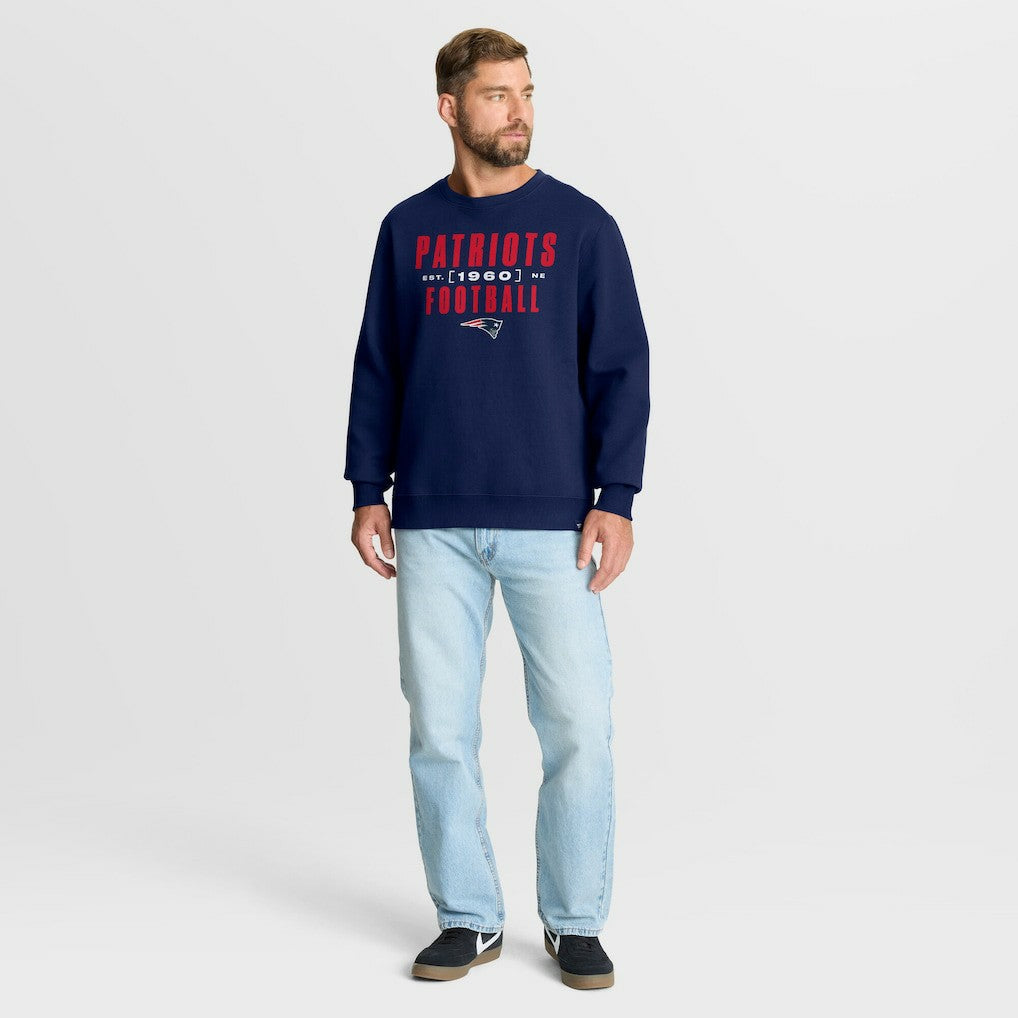 New England Patriots Powerful Throw Legacy Pullover Sweatshirt Navy | Fanatics