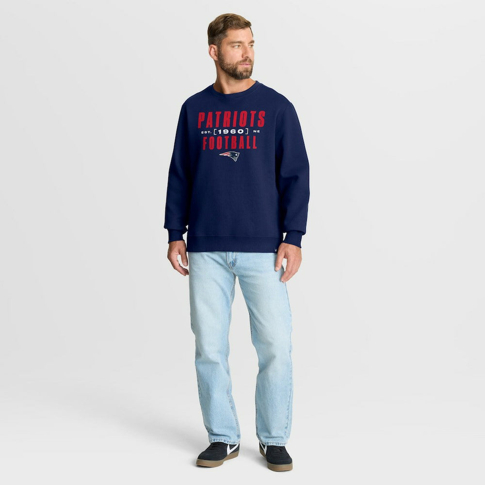 New England Patriots Powerful Throw Legacy Pullover Sweatshirt Navy | Fanatics