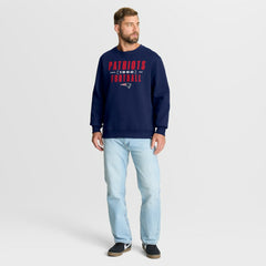 New England Patriots Powerful Throw Legacy Pullover Sweatshirt Navy | Fanatics