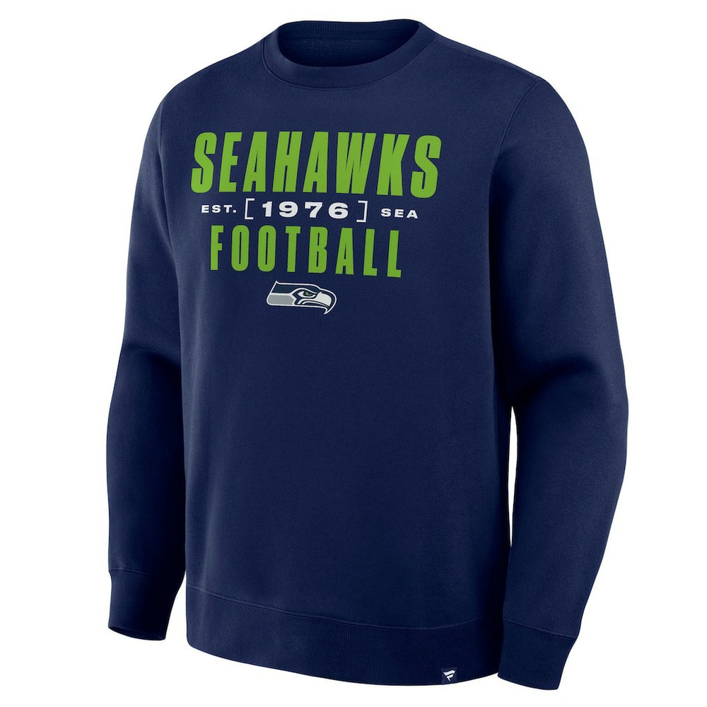 Seattle Seahawks Powerful Throw Legacy Pullover Sweatshirt College Navy | Fanatics