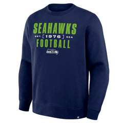 Seattle Seahawks Powerful Throw Legacy Pullover Sweatshirt College Navy | Fanatics