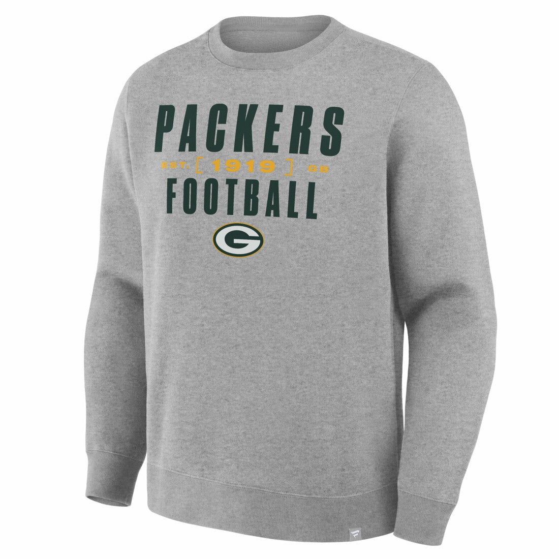 Green Bay Packers Powerful Throw Legacy Pullover Sweatshirt Heather Gray | Fanatics