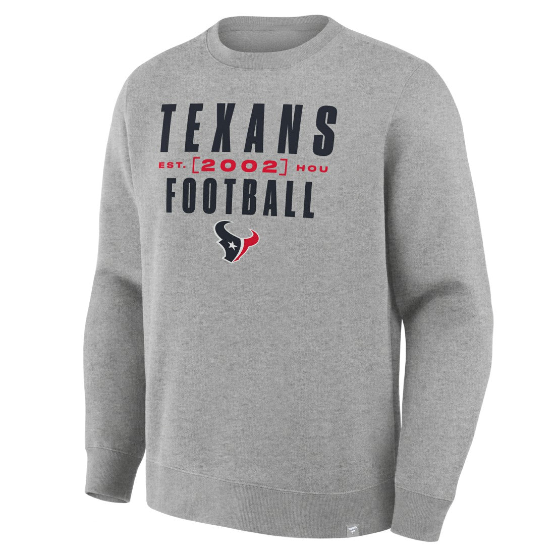 Houston Texans Powerful Throw Legacy Pullover Sweatshirt Heather Gray | Fanatics