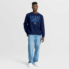 Tennessee Titans Powerful Throw Legacy Pullover Sweatshirt Navy | Fanatics