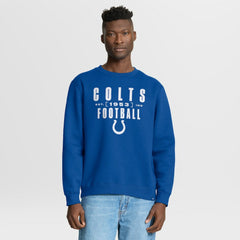 Indianapolis Colts Powerful Throw Legacy Pullover Sweatshirt Royal | Fanatics