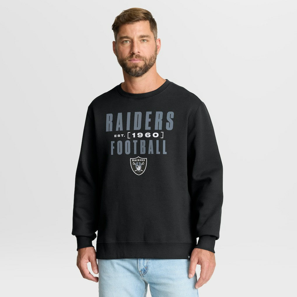 Las Vegas Raiders Powerful Throw Legacy Pullover Sweatshirt Black | Fanatics