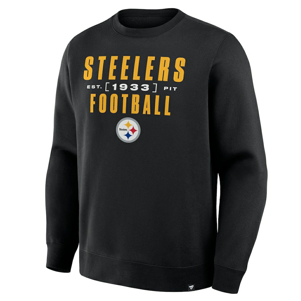 Pittsburgh Steelers Powerful Throw Legacy Pullover Sweatshirt Black | Fanatics