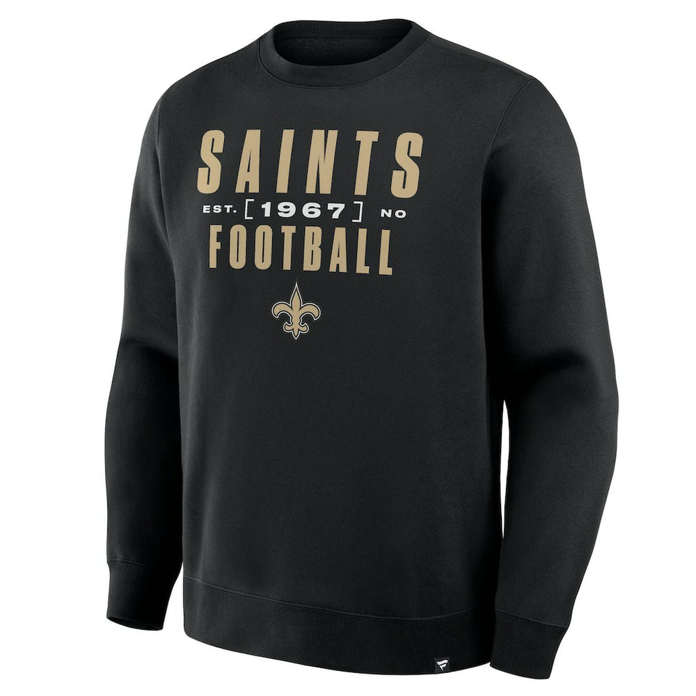 New Orleans Saints Powerful Throw Legacy Pullover Sweatshirt Black | Fanatics