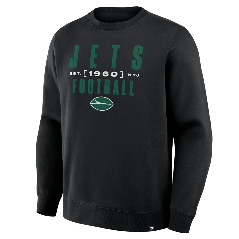 New York Jets Powerful Throw Legacy Pullover Sweatshirt Black | Fanatics
