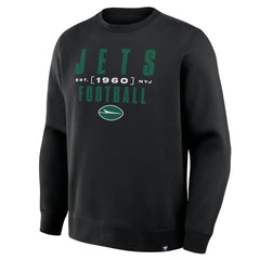 New York Jets Powerful Throw Legacy Pullover Sweatshirt Black | Fanatics