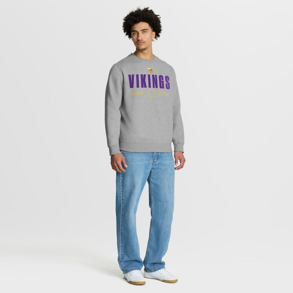 Minnesota Vikings Direct Handoff Legacy Pullover Sweatshirt Heather Gray | Fanatics