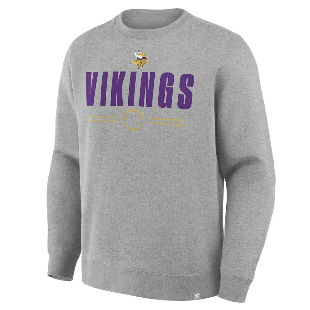 Minnesota Vikings Direct Handoff Legacy Pullover Sweatshirt Heather Gray | Fanatics