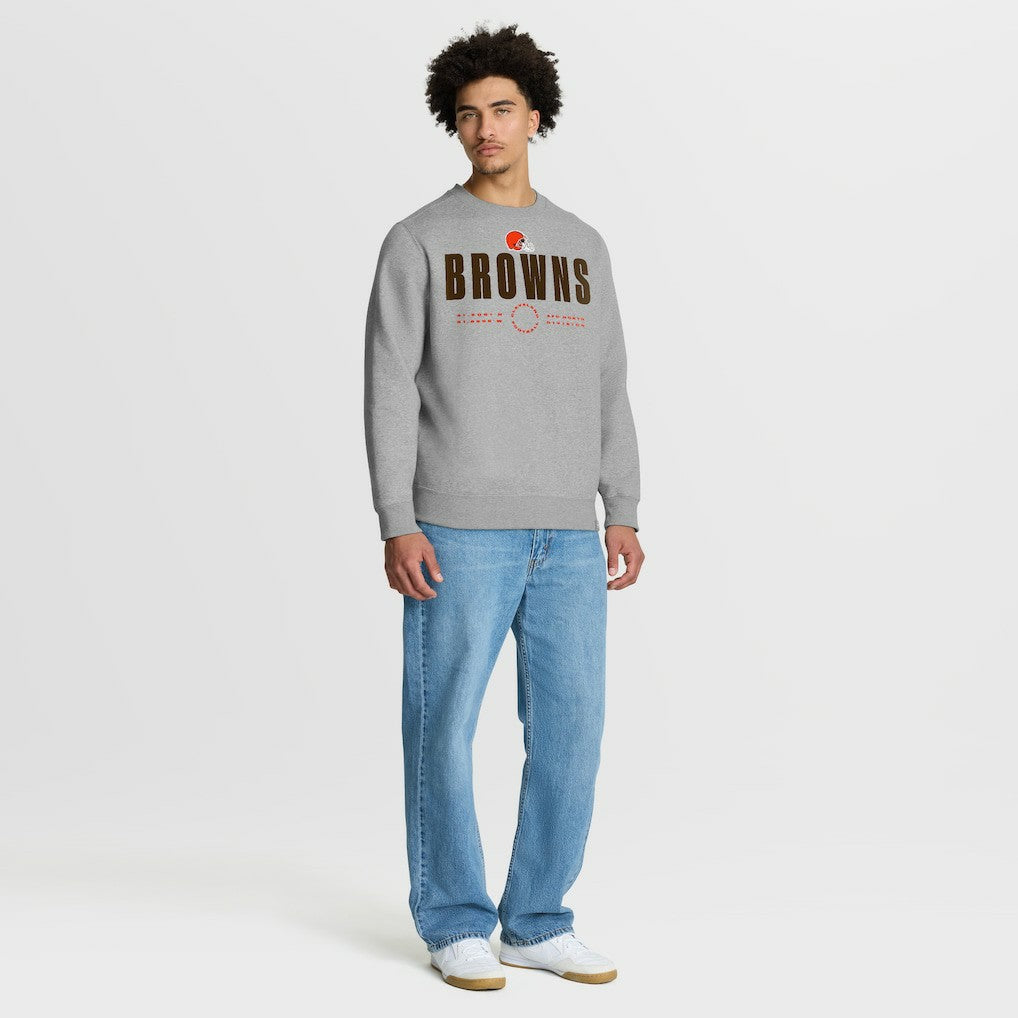 Cleveland Browns Direct Handoff Legacy Pullover Sweatshirt Heather Gray | Fanatics