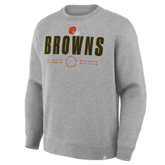 Cleveland Browns Direct Handoff Legacy Pullover Sweatshirt Heather Gray | Fanatics
