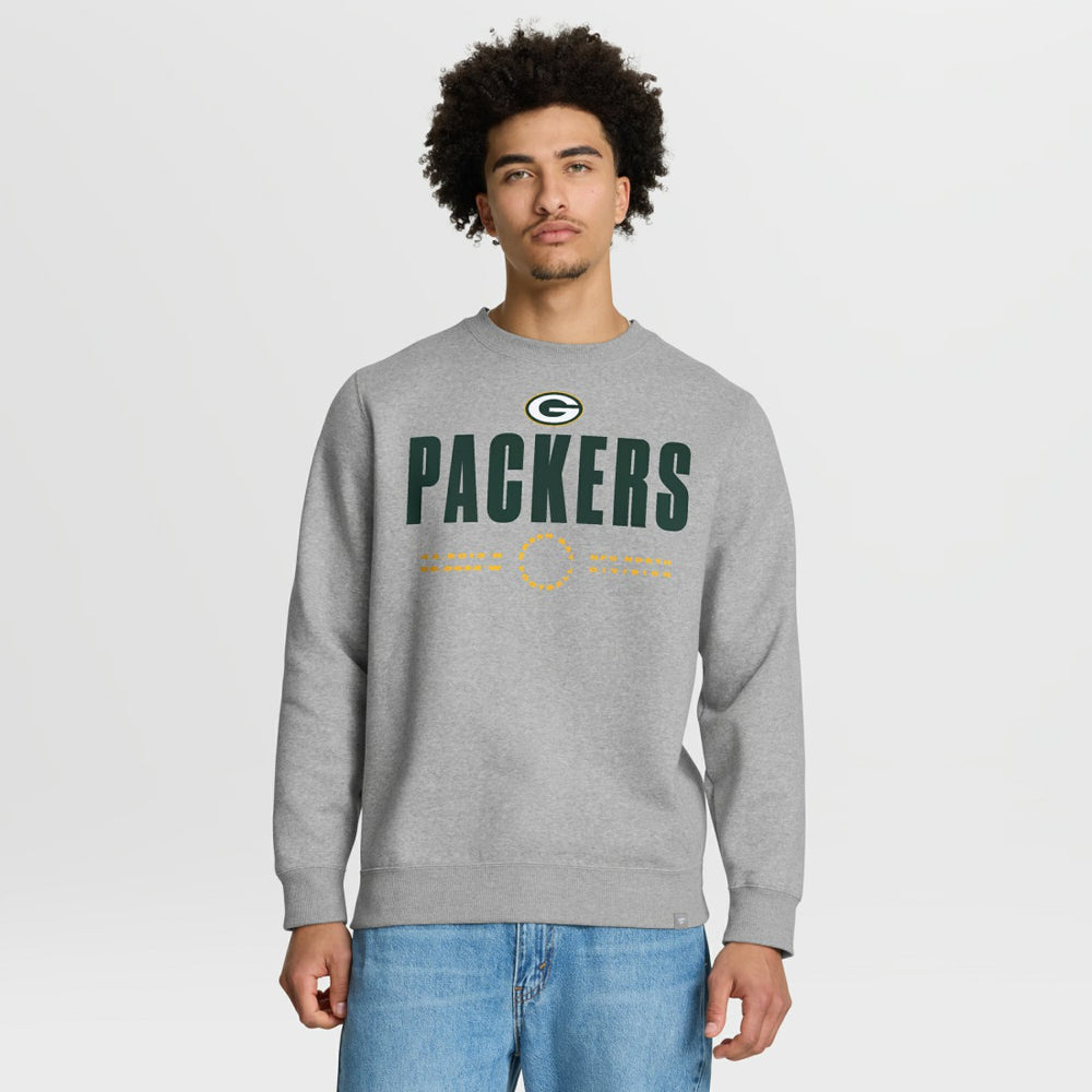 Green Bay Packers Direct Handoff Legacy Pullover Sweatshirt Heather Gray | Fanatics