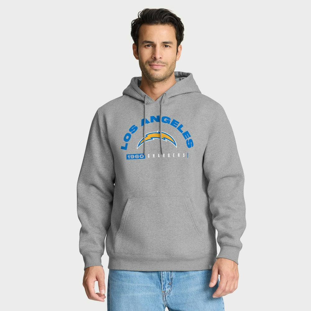 Los Angeles Chargers Delay of Game Legacy Pullover Hoodie Heather Gray | Fanatics