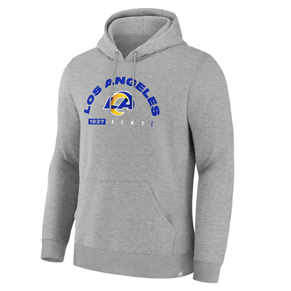 Los Angeles Rams Delay of Game Legacy Pullover Hoodie Heather Gray | Fanatics