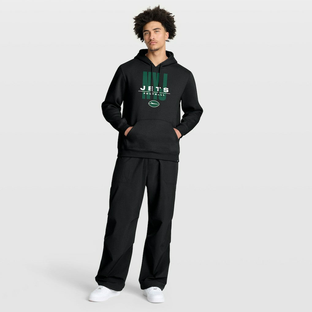 New York Jets Right Tackle Legacy Pullover Hoodie - Black | Fanatics