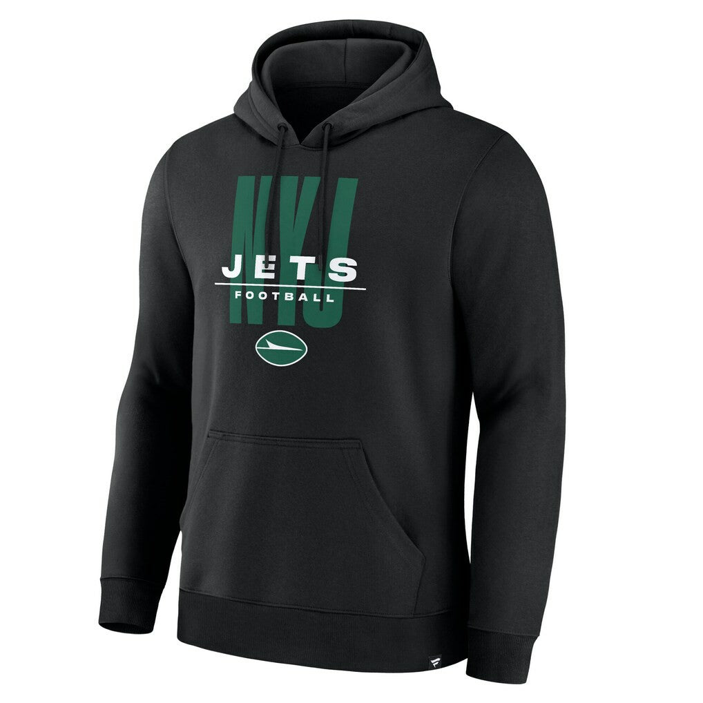 New York Jets Right Tackle Legacy Pullover Hoodie - Black | Fanatics