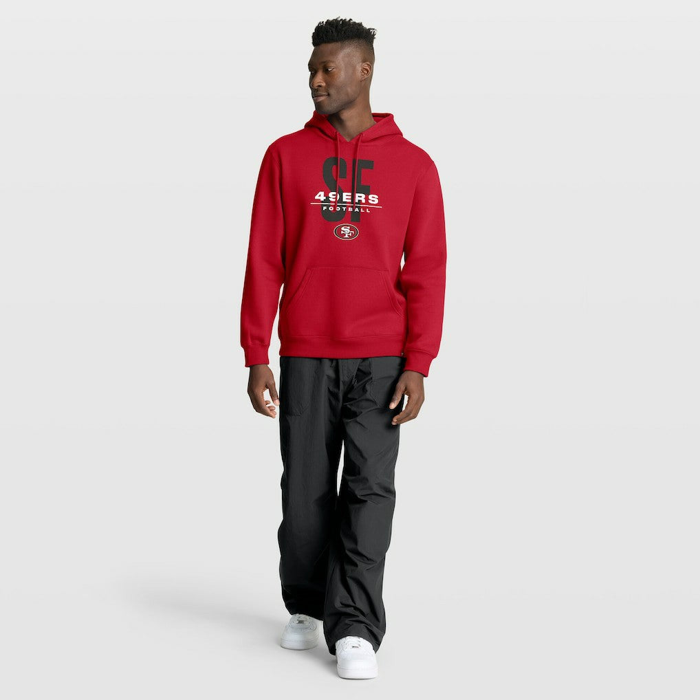 San Francisco 49ers Right Tackle Legacy Pullover Hoodie - Scarlet | Fanatics