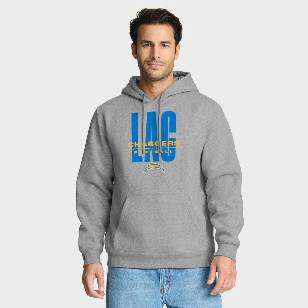 Los Angeles Chargers Right Tackle Legacy Pullover Hoodie - Heather Gray | Fanatics
