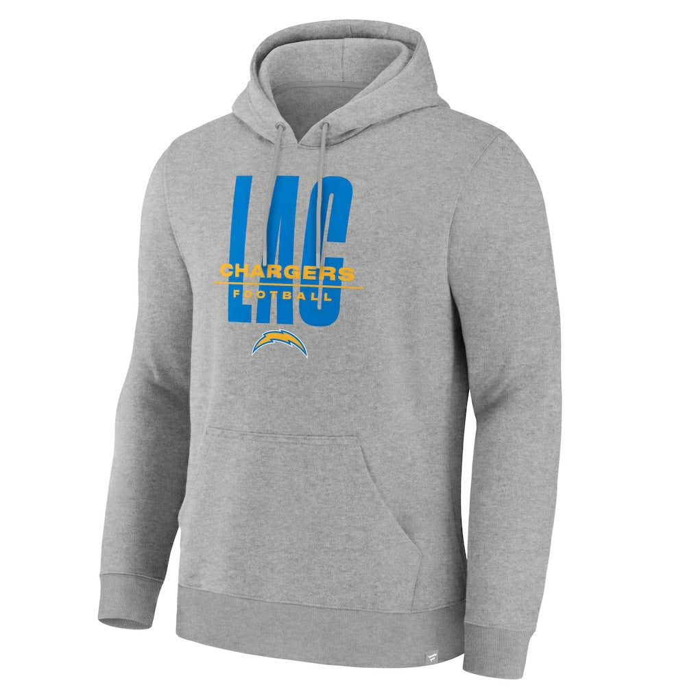Los Angeles Chargers Right Tackle Legacy Pullover Hoodie - Heather Gray | Fanatics