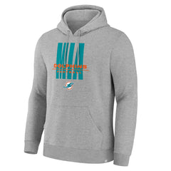 Miami Dolphins Right Tackle Legacy Pullover Hoodie - Heather Gray | Fanatics