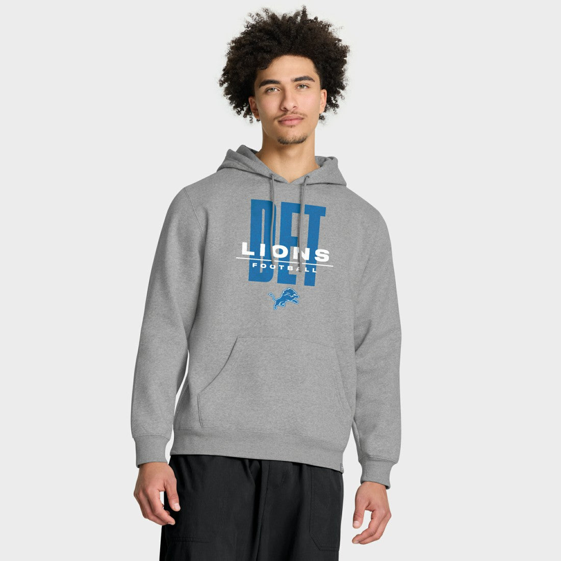 Detroit Lions Right Tackle Legacy Pullover Hoodie - Heather Gray | Fanatics
