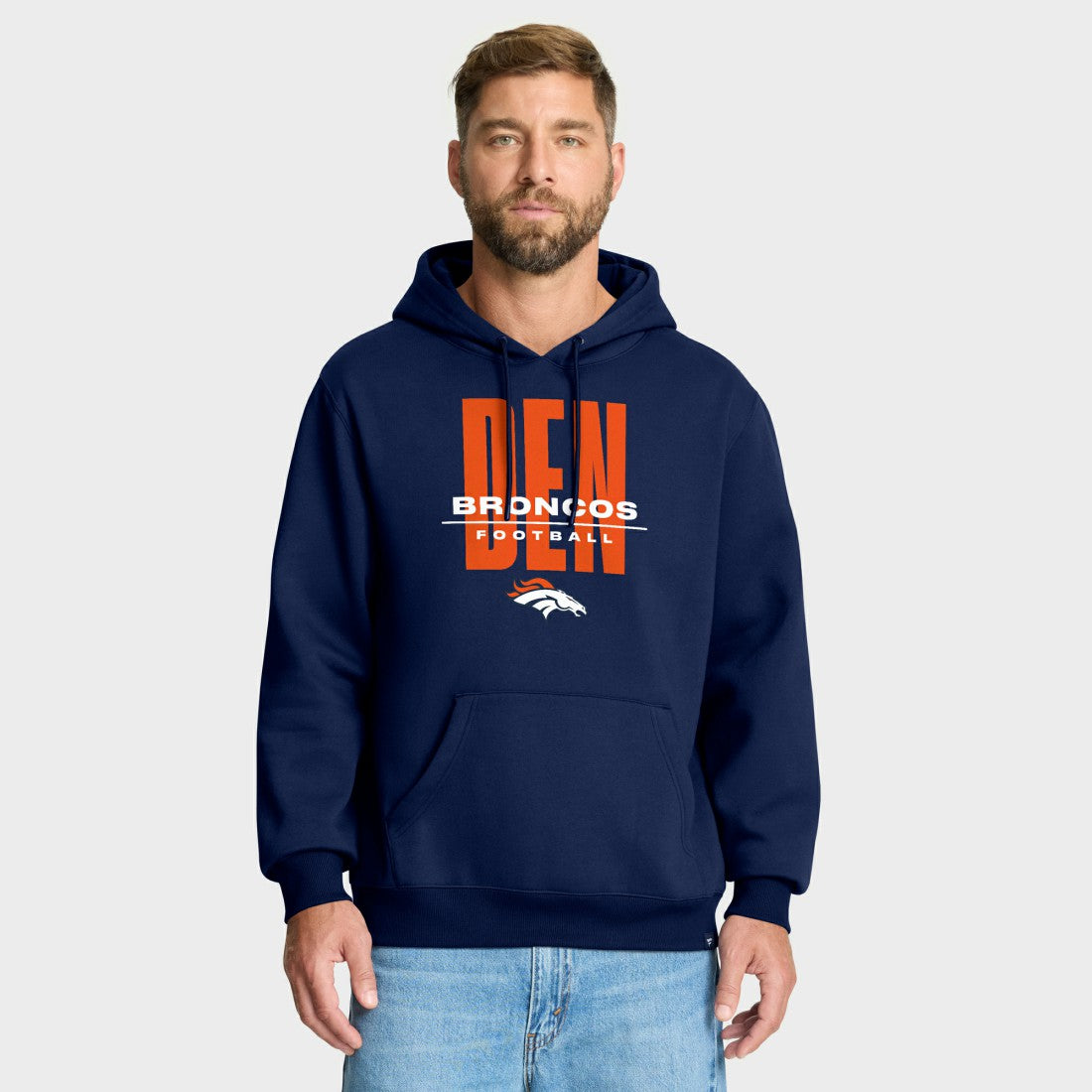 Denver Broncos Right Tackle Legacy Pullover Hoodie - Navy | Fanatics