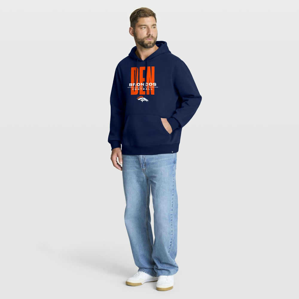 Denver Broncos Right Tackle Legacy Pullover Hoodie - Navy | Fanatics