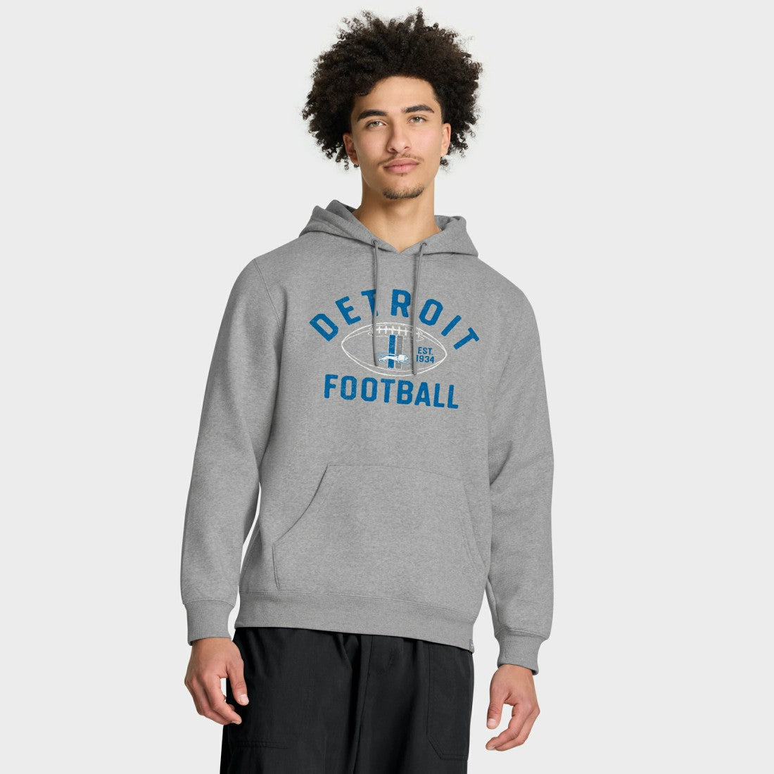 Detroit Lions Fumblerooski Legacy Pullover Hoodie Heather Gray | Fanatics