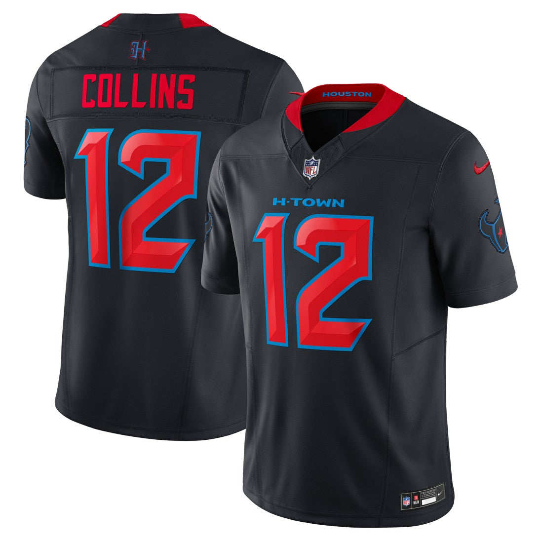Nico Collins Houston Texans Alternate 2 Vapor F.U.S.E. Limited Jersey Navy | Nike for Sale