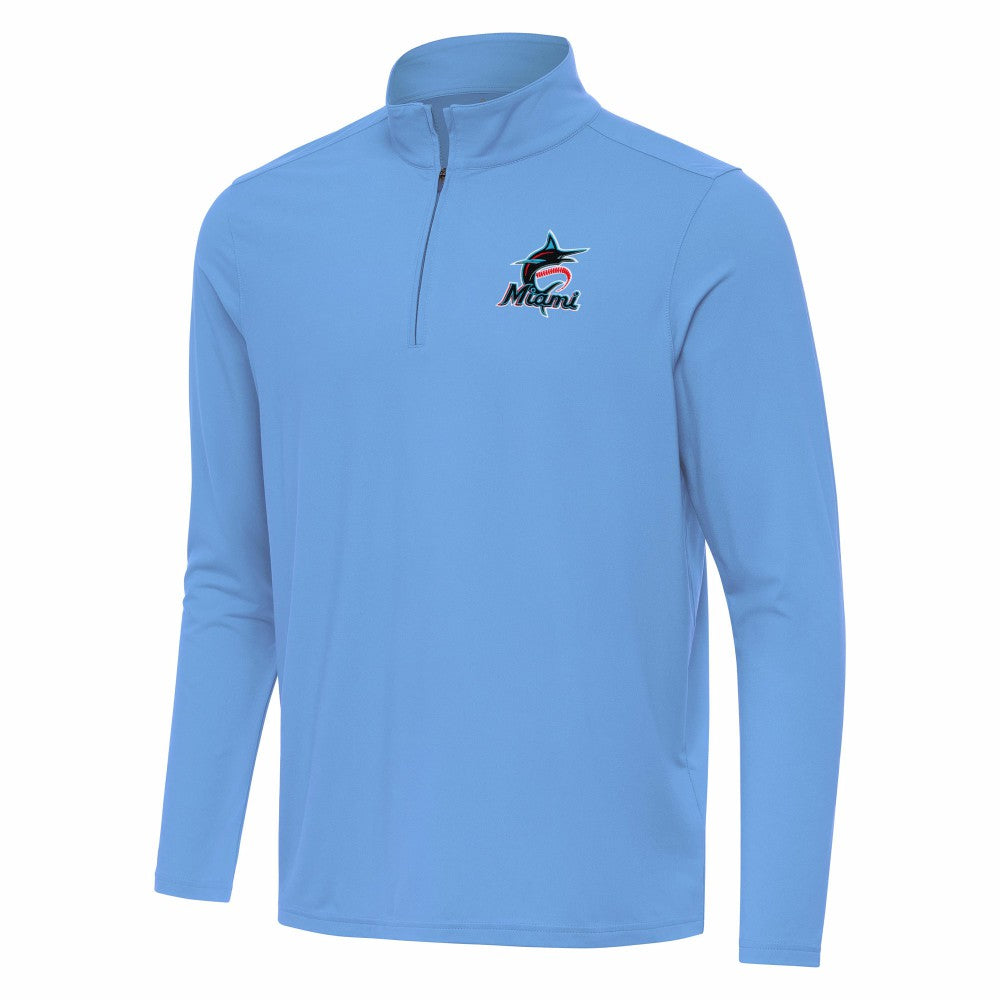 Miami Marlins Antigua Intent Quarter-Zip Top - MLB