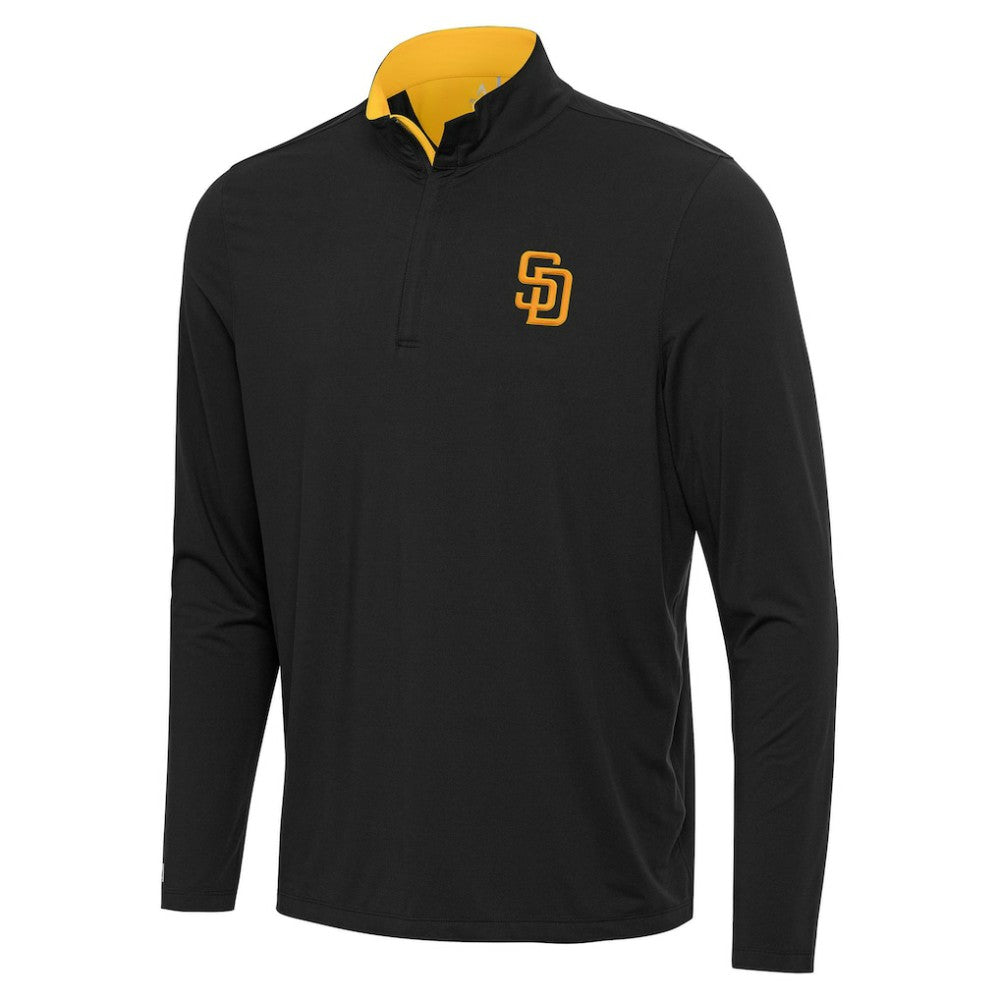 San Diego Padres Antigua Content Quarter-Zip Top - MLB