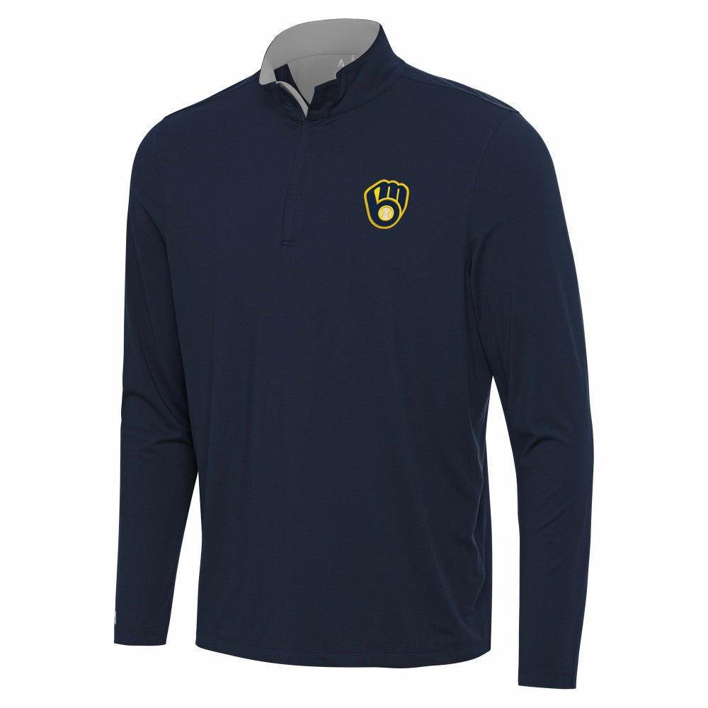Milwaukee Brewers Antigua Content Quarter-Zip Top - MLB