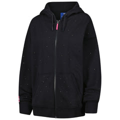New Orleans Pelicans Terez Women's Oversized Allover Gemstone Full-Zip Hoodie Black - NBA