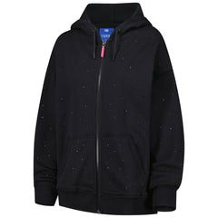New York Knicks Terez Women's Oversized Allover Gemstone Full-Zip Hoodie Black - NBA