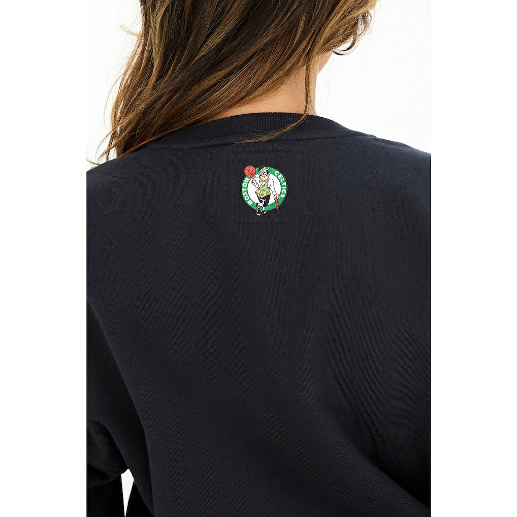 Boston Celtics Terez Women's Gemstone Logo Pullover Sweatshirt Black - NBA