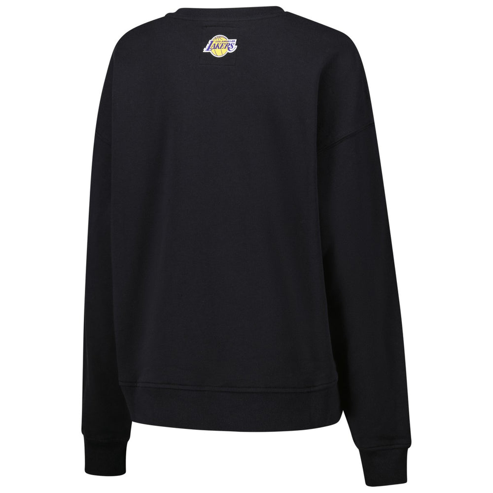 Los Angeles Lakers Terez Women's Gemstone Logo Pullover Sweatshirt Black - NBA