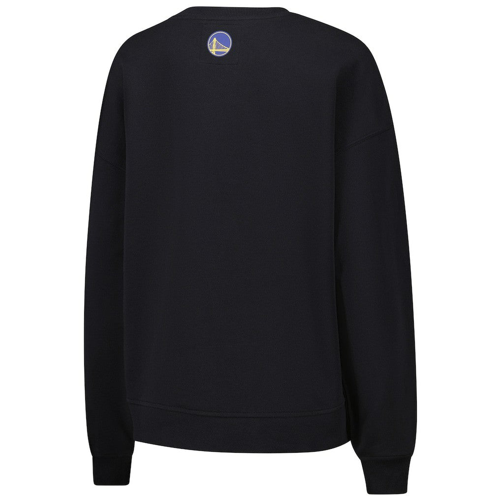 Golden State Warriors Terez Women's Gemstone Logo Pullover Sweatshirt Black - NBA