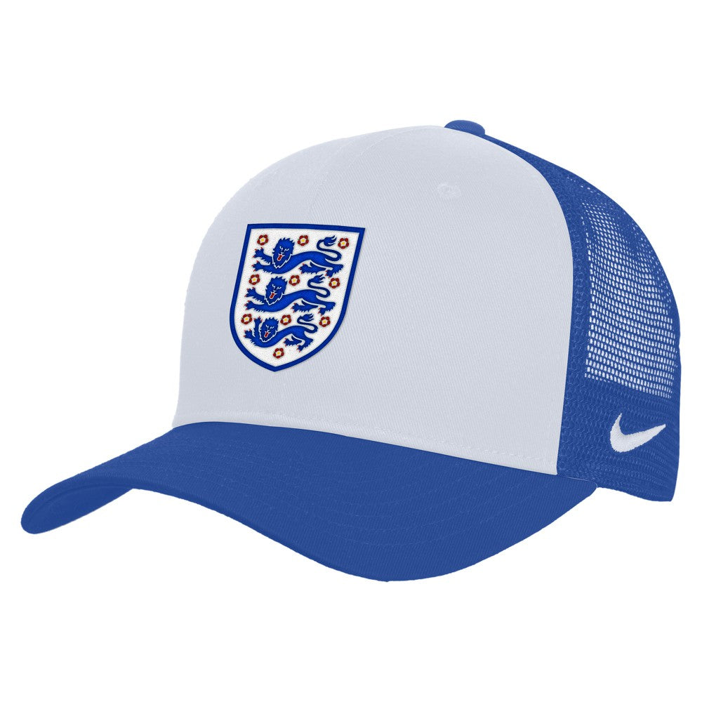 England National Team Unisex Rise Adjustable Trucker Hat White/Blue | Nike Sale