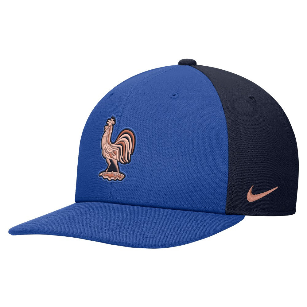 France National Team Unisex Pro Flatbill Snapback Hat Blue | Nike cheap
