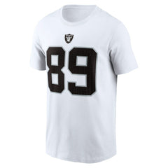 Brock Bowers Las Vegas Raiders Name & Number T-Shirt White | Nike for Sale