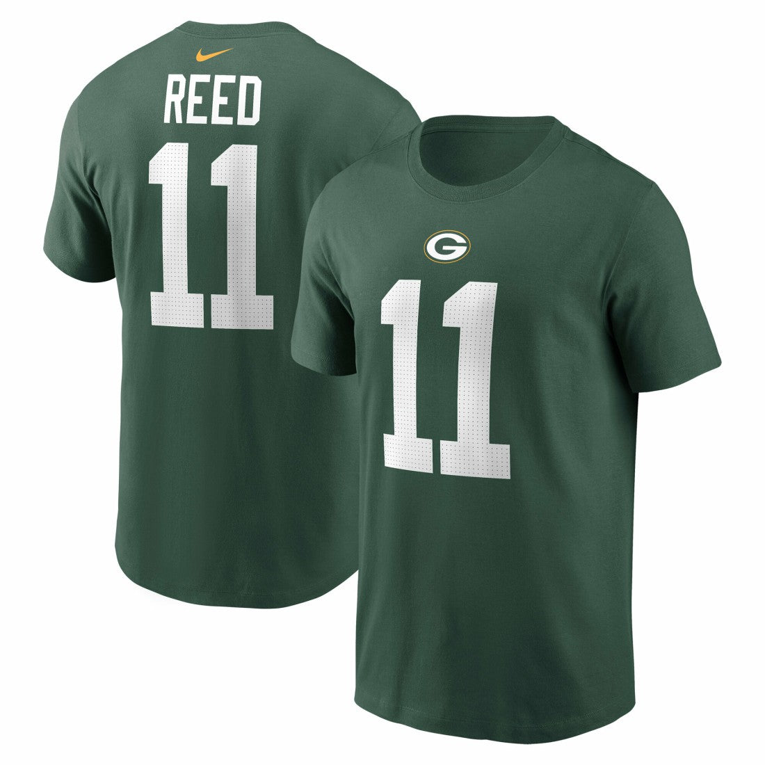 Jayden Reed Green Bay Packers Name & Number T-Shirt Green | Nike for Sale