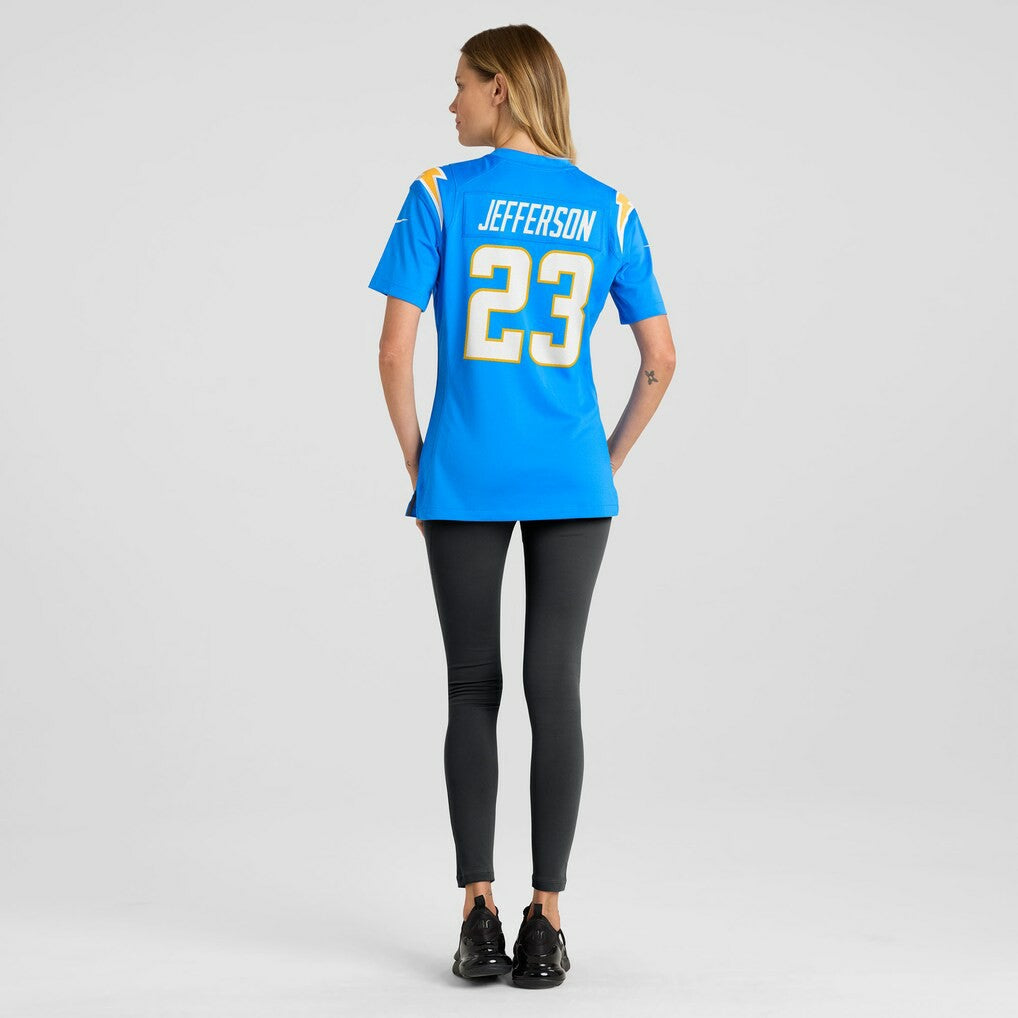 Tony Jefferson Los Angeles Chargers Women's Team Game Jersey Powder Blue | Nike for Sale