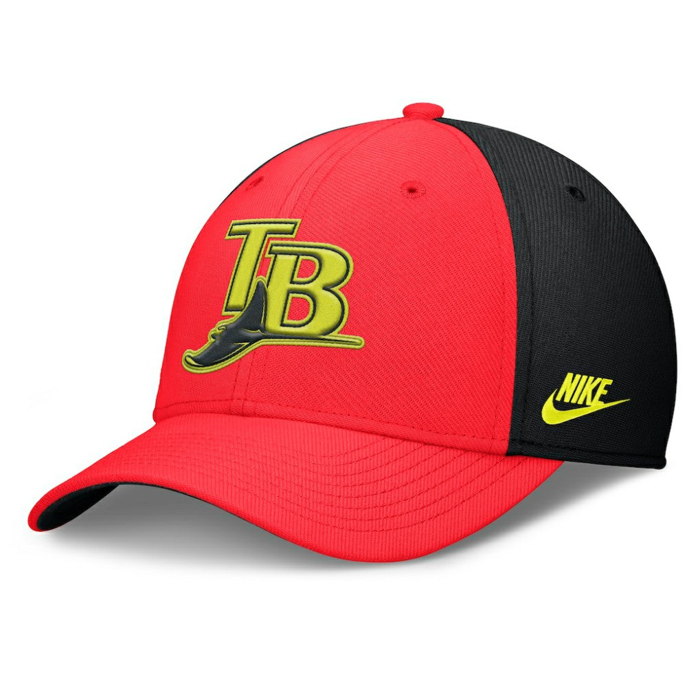 Tampa Bay Rays Nike Neon 90s Rise SwooshFlex Hat - MLB